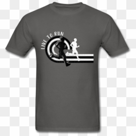 Boys Track & Field Running Live To Run Custom T-shirt - T-shirt, HD Png Download - t shirt design template png