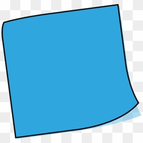 Post It Icon Blue - Blue Post It Clipart, HD Png Download - post-it png