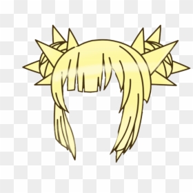 #gachalife #gachahair #blonde #hair #gachaverse #freetoedit - Gacha Life Hair Wolf, HD Png Download - long blonde hair png