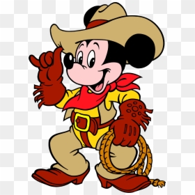 Mickey Mouse Cowboy, HD Png Download - mickey mouse hat png