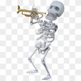 Clip Art D A Photos - Skeleton With Trumpet Png, Transparent Png - trumpet clipart png