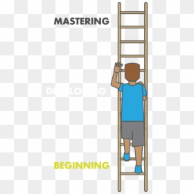 Cartoon, HD Png Download - climbing ladder png