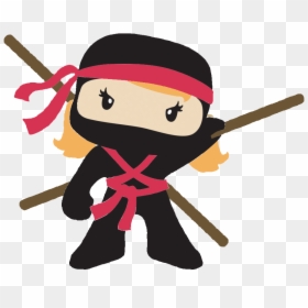 The Marketing Ninja - Cute Girl Ninja Clipart, HD Png Download - cartoon ninja png