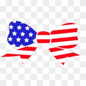 Clipart Bow Flag American, HD Png Download - waving american flag clip art png