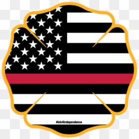 First Responder Support Ms - Thin Blue Line Flag Transparent, HD Png Download - waving american flag clip art png
