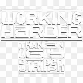 White // Hard Work Truck Decal - Poster, HD Png Download - striper png