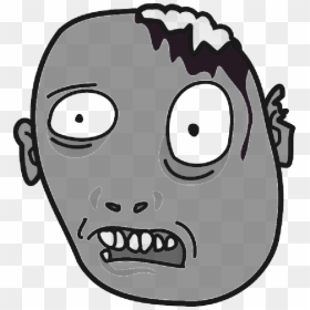 Cartoon Zombie Head Png , Png Download - Zombie Face Cartoon Png, Transparent Png - cartoon zombie png