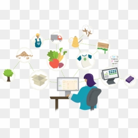 All In One Supply Chain Transparency - Cartoon, HD Png Download - cartoon chain png