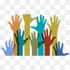 Diversity Hands, HD Png Download - raised hand png
