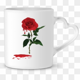 Mug Coeur Bloody Rose Par Delf In - Mug, HD Png Download - bloody rose png
