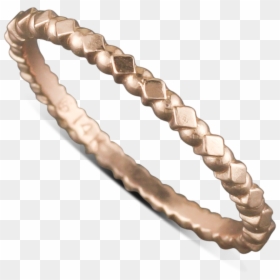 14 Karat Rose Gold Diamond And Circle Pattern Stack-able - Bracelet, HD Png Download - gold diamond png