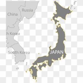 Japan Map - Transparent Japan Map Blank, HD Png Download - map clipart png