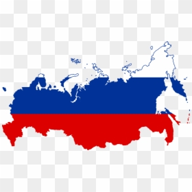 Blue,map,area - Russia Flag Map, HD Png Download - map clipart png