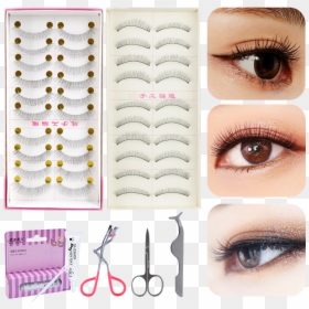 False Eyelashes 216 Female Thick Simulation Handmade - Eyelash Extensions, HD Png Download - fake eyelashes png