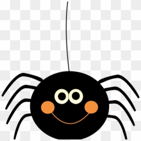 Cute Spider Clip Art Cute Hanging Halloween Spider - Cute Halloween Clipart, HD Png Download - cute halloween png