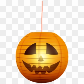 Clip Art Orange Halloween String Lights - Halloween Lantern Png, Transparent Png - string lights png free