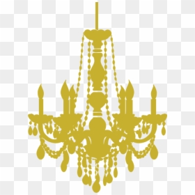 Gold Chandelier Png, Transparent Png - gold chandelier png