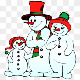 Clipart Christmas - Christmas Snowman Family Clipart, HD Png Download - christmas divider png