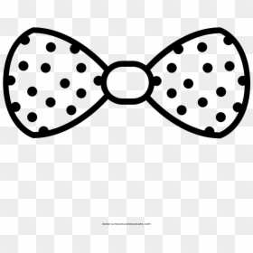 Transparent Polka Dot Bow Tie Clipart - Bow Tie Clipart Black Polka Dot, HD Png Download - moño rosa png