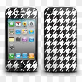 Houndstooth Skin Iphone 4/4s - Iphone 4s Price In Ksa, HD Png Download - houndstooth png