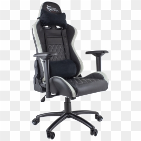 White Shark Gaming Chair Nitro Gt Black/white-1 - Καρεκλα Γραφειου Με Προσκεφαλο, HD Png Download - gaming chair png