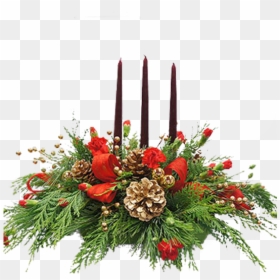 Christmas Decoration, HD Png Download - christmas flowers png