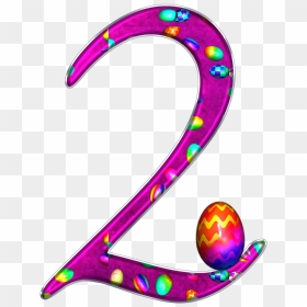 Number, 2, Two, Digit, Background, Easter, Scrapbooking - Easter Numbers Png, Transparent Png - numero 2 png