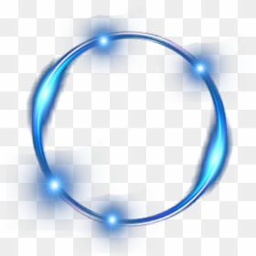 Blue Light Ring Effect Free Hd Image Clipart - Circle Light Effect Png, Transparent Png - blue starburst png