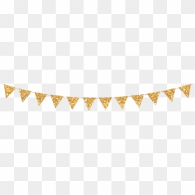 #gold #glitter #banner #flag #pennant #png - Gold Flag Banner Png, Transparent Png - pennant flag png