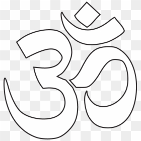 Clip Art Hindu Religious Symbols - White Om Symbol Png, Transparent Png - hinduism symbol png
