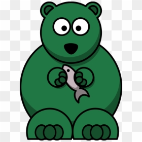 Dead Fish Clipart - Cartoon Bear Clipart, HD Png Download - bear.png