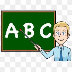 Text,cartoon,green - Cartoon, HD Png Download - teacher cartoon png