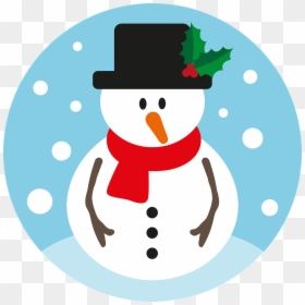 Snowman, Christmas, Winter, Snow, Cold, Scarf, Happy - Snowman, HD Png Download - cartoon snow png