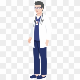 Physician University Cartoon Illustration Doctor Free - Doctor Anime Clipart, HD Png Download - cartoon pants png