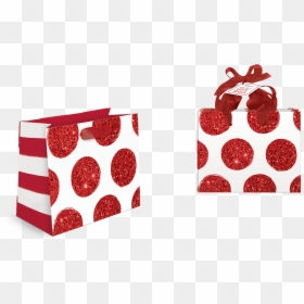 Red Bold Dot Small Gift Bags - Illustration, HD Png Download - gift bag png