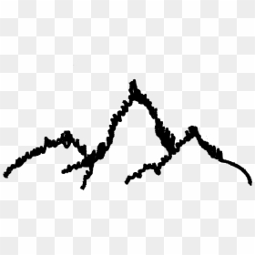 Simple Mountain Drawing, HD Png Download - mountain drawing png