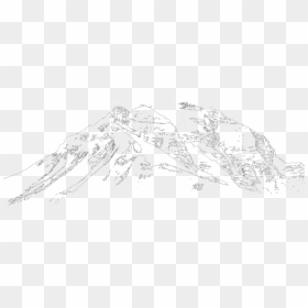 Transparent Mountain Outline Png - Map, Png Download - mountain drawing png