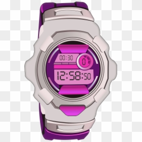 Purple Sport Digital Watch Png Clip Art - Digital Watch Clipart Png, Transparent Png - silver bells png