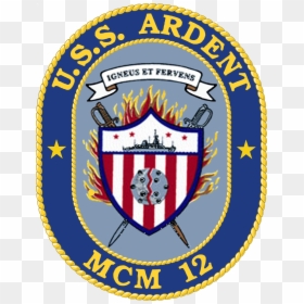 Uss Ardent Mcm-12 Crest - Uss Ardent Ship's Crest, HD Png Download - crest template png