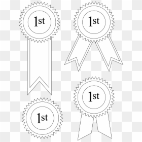 Printable Template Ribbon Award Clipart, HD Png Download - first place ribbon png