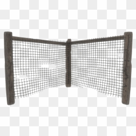 Fo4 Wire Fence Corner - Post Mill, HD Png Download - wire fence png