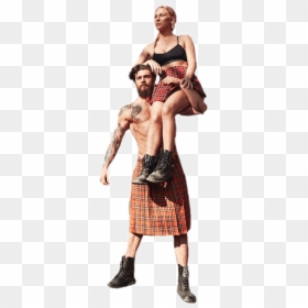 Male And Female Warriors Highland Clash - Kilt, HD Png Download - male female png
