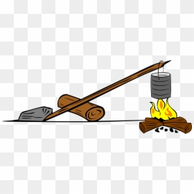 Ranged Weapon,artwork,line - Outdoor Cooking, HD Png Download - campfire clipart png