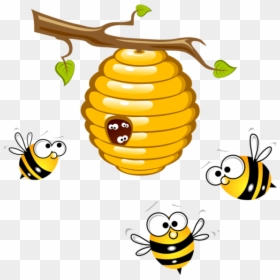Transparent Paparazzi Png - Cartoon Honey Bee Png, Png Download - honey bees png