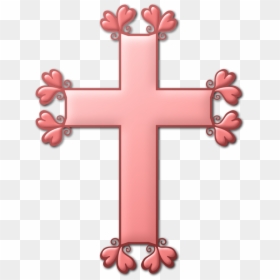 Pink,symbol,cross - Pink Cross Png, Transparent Png - cross png clipart