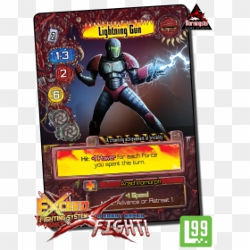 Exceed Card Previews - Action Figure, HD Png Download - man with gun png