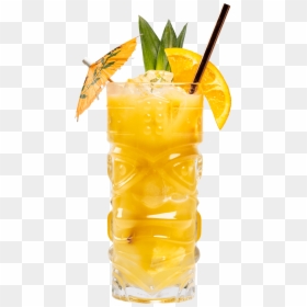 Transparent Pineapple Juice Glass Png - Tropical Cocktails, Png Download - drinking glass png