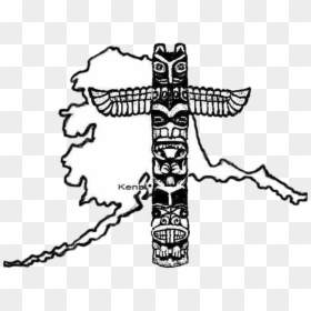 Totem Tracers Genealogical Society, Alaska - Totem Pole Clipart Alaska, HD Png Download - totem pole png