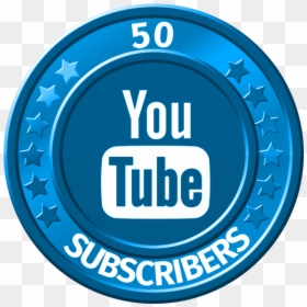 Get 50 Youtube Subscribers - Youtube 50 Subs, HD Png Download - youtube subscribe button png transparent