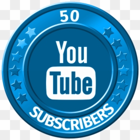 Get 50 Youtube Subscribers - Youtube 50 Subs, HD Png Download - youtube subscribe button png transparent